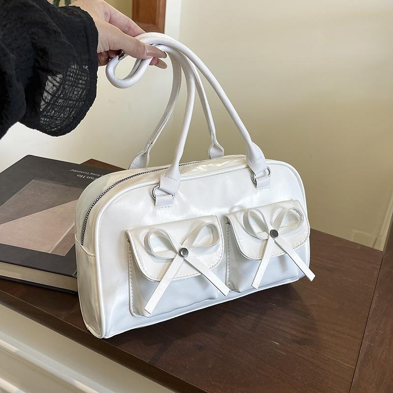 Bow New Spice Girl Versatile Underarm Bag Women's Summer New Commuter Personality Casual Retro Shoulder Bag