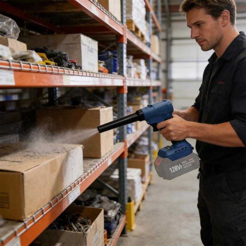 Portable Electric Leaves Blower Small Size Rechargeable Cordless Leaves Blower Low Noise Light Weight Blowing Tool