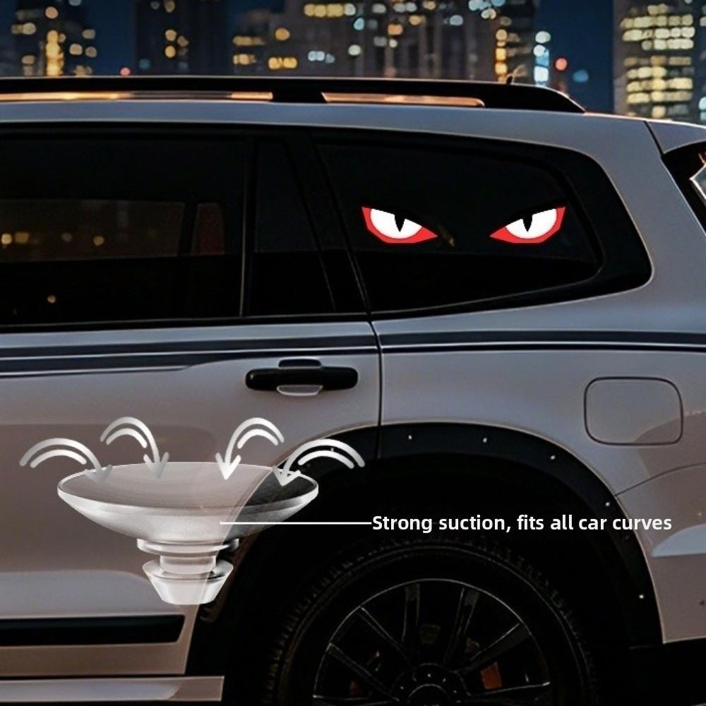 Vibration Lights on Devil Eyes Car Lights Wireless Car Warning Light  Car Decoration