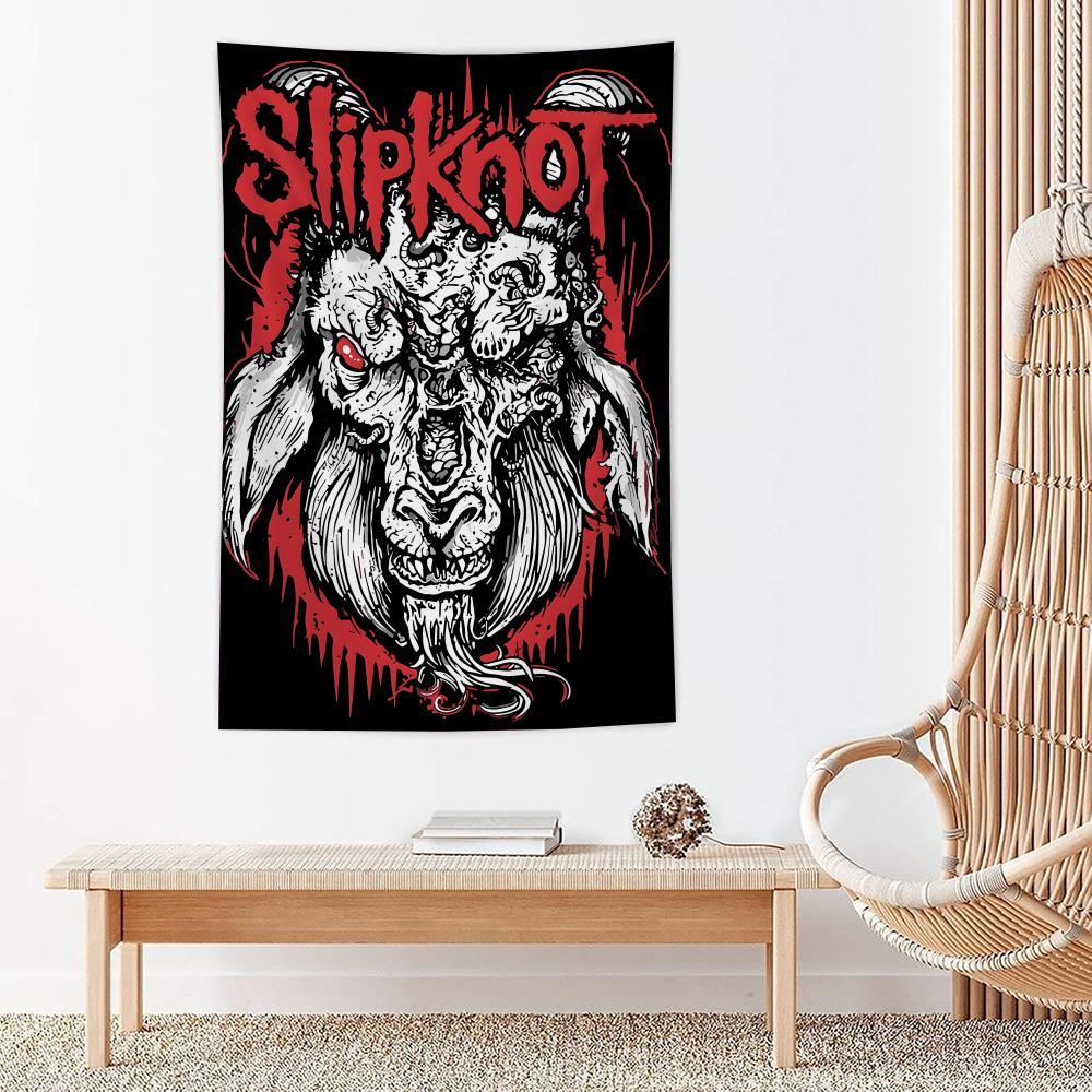 Rock Band Sslipknotses Tapestry Microfiber Wall Hanging For Bedroom Living Room Decor Outdoor Festival Garden Bar Background