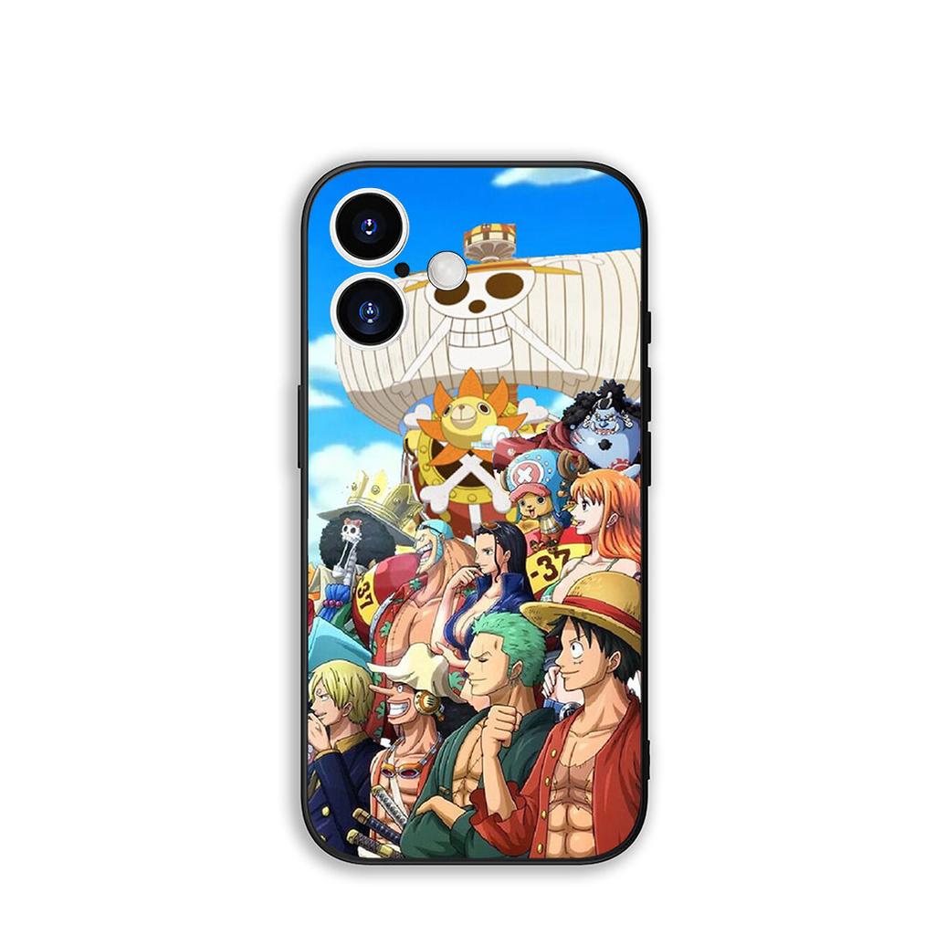 Phone Cover Roronoa Zoro Luffy One Piece Casing for Apple iPhone 16 15 14 Plus 13 12 Mini 17 Pro Max + ProMax 16E Air 15+ Case