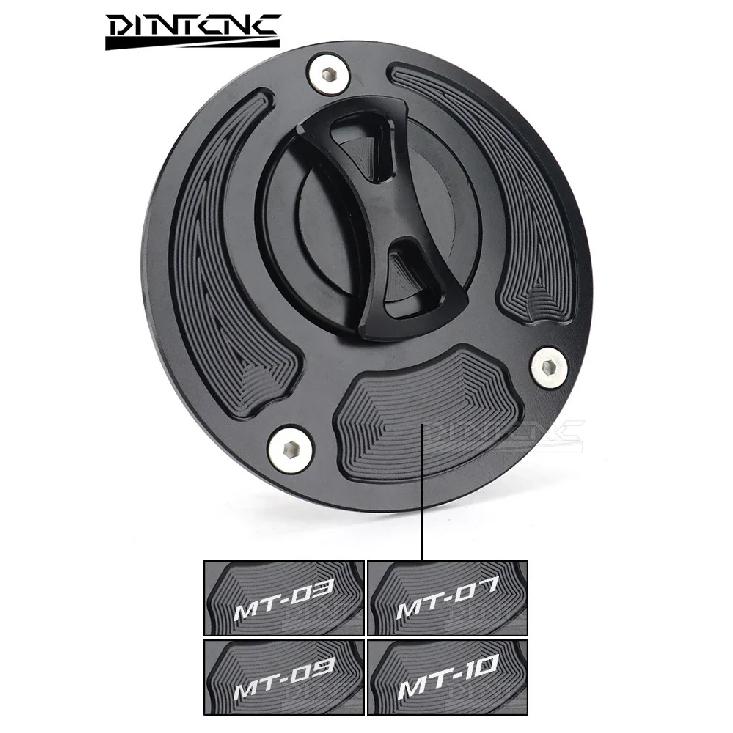 Pour YAMAHA MT07 MT09 SP MT10 MT03 FZ07 MT09SP MT10SP Accessoires Moto Sans Clé Bouchon de Réservoir d'Essence Couvercle Aluminium CNC