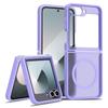 For Samsung Galaxy Z Flip7 FE 5G/Z Flip6 5G Case Compatible with MagSafe TPU Frame Acrylic Back Phone Cover Skin Touch