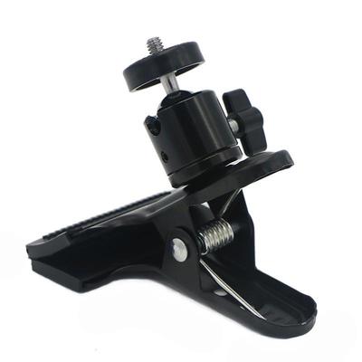 1 Peça Suporte de Flash Meio Metal Braçadeira de Câmera Com Cabeça de Bola Giratória 360 Rosca de Parafuso 1/4" Para Tripé de Câmera SLR