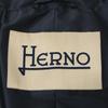 HERNO CA0150D Navy Nylon Big Button Soutien Collar Coat coat 42 NavyUsed
