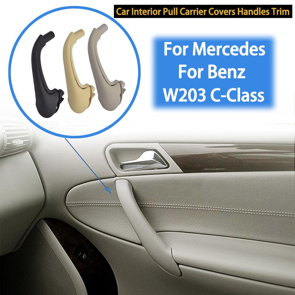 Carro Interior Alça Painel Da Porta Interior Puxador Guarnição Capa Cinza Bege Preto Esquerda Direita Para Mercedes Benz Classe C W203