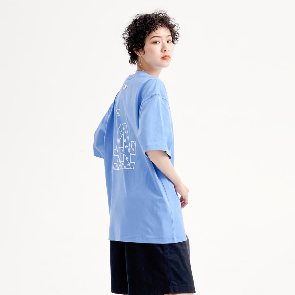 New MLB T Shirt Unisex Light Cobalt Blue 3ATSM0233-07CBL