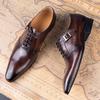 Fashion Luxury Pure Cowhide Leather Men Formal Shoes Oxford Business Office Male Dress Black Coffee Lace-up Party Wedding Handmade Shoes