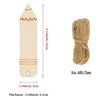 Wooden Blank Pencil Shaped Bookmarks Unfinished Craft Supplies DIY Painting Writing Engraving Bookmark Accessories for Readers