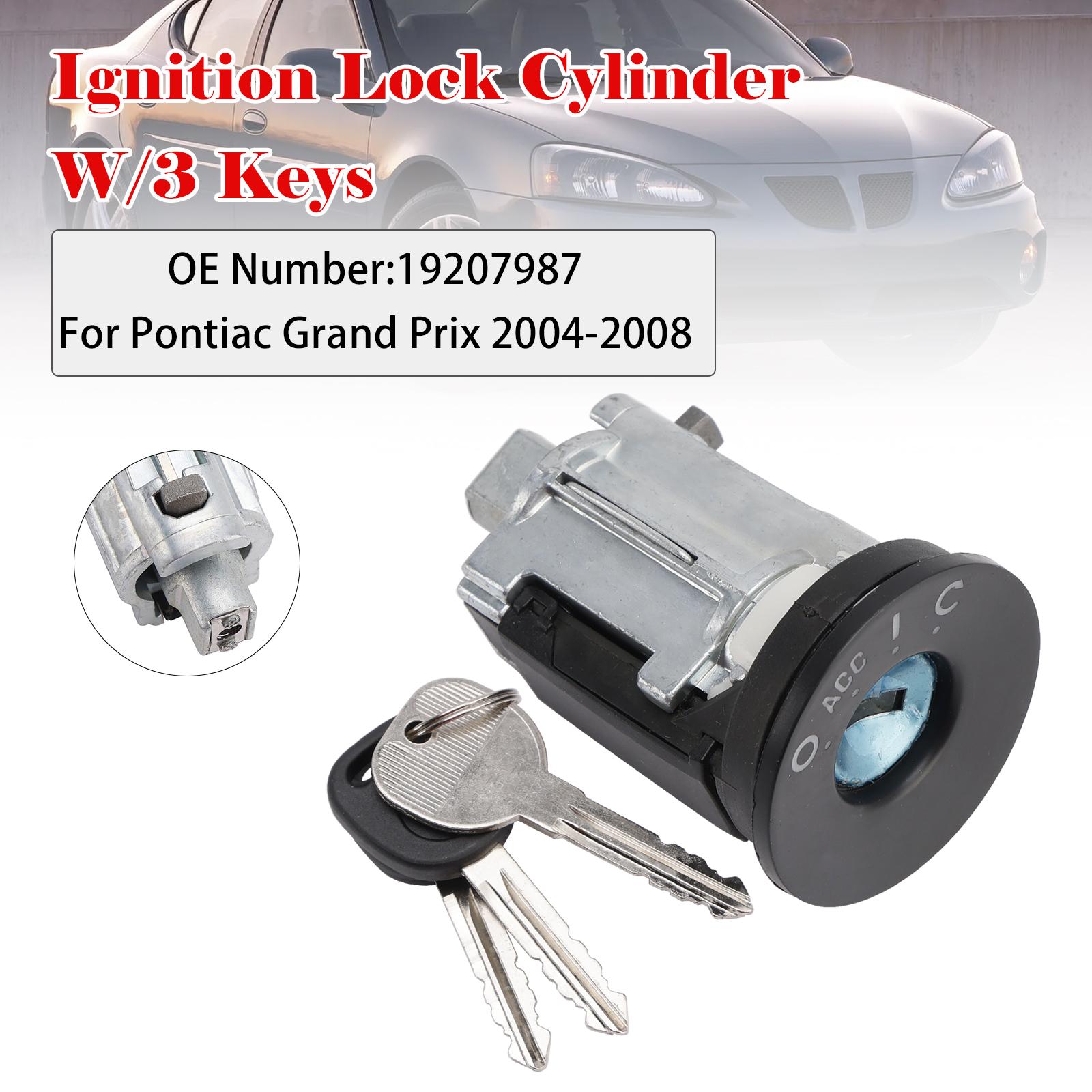

Ignition Lock Cylinder W/3 Keys 19207987 For Pontiac Grand Prix 2004-2008