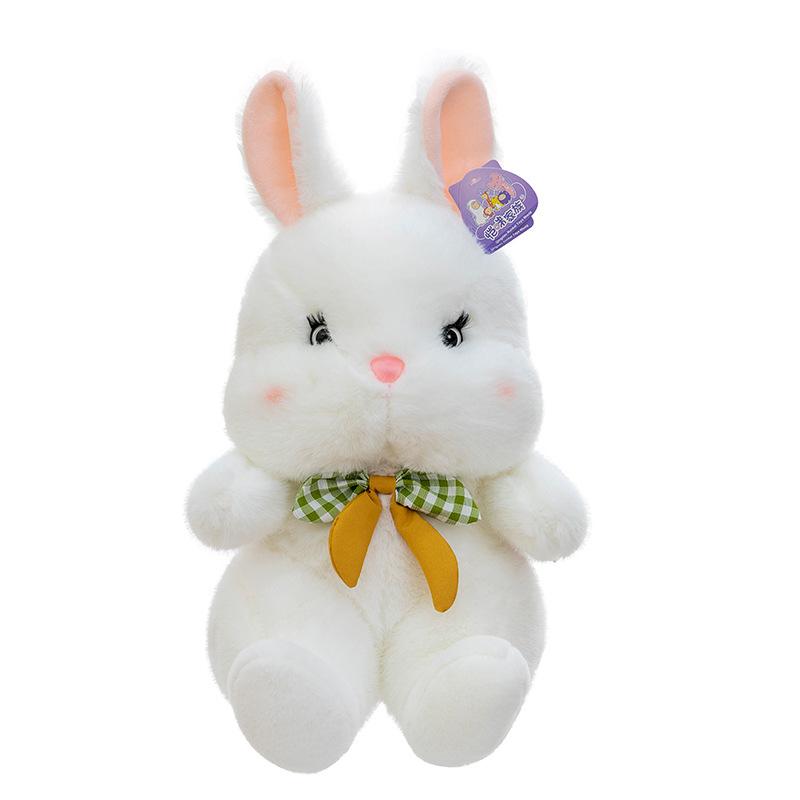Super Cute Rabbit Plush Toy Girl Birthday Gift Bow Tie Rabbit Sleep Pillow Office Doll