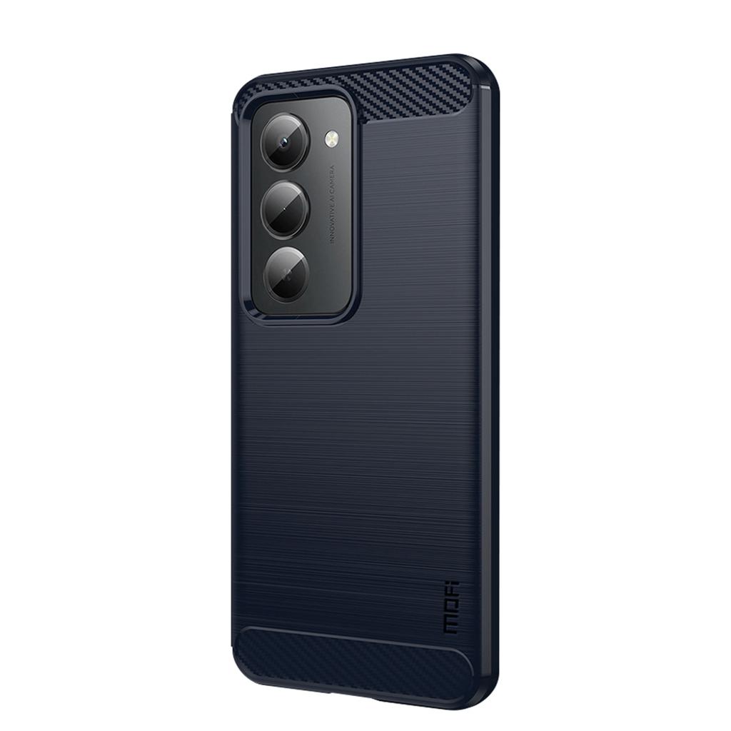 For Xiaomi Redmi 15 5G (Global) (169mm) Back Cover MOFI Brushed Texture Carbon Fiber Soft TPU Case
