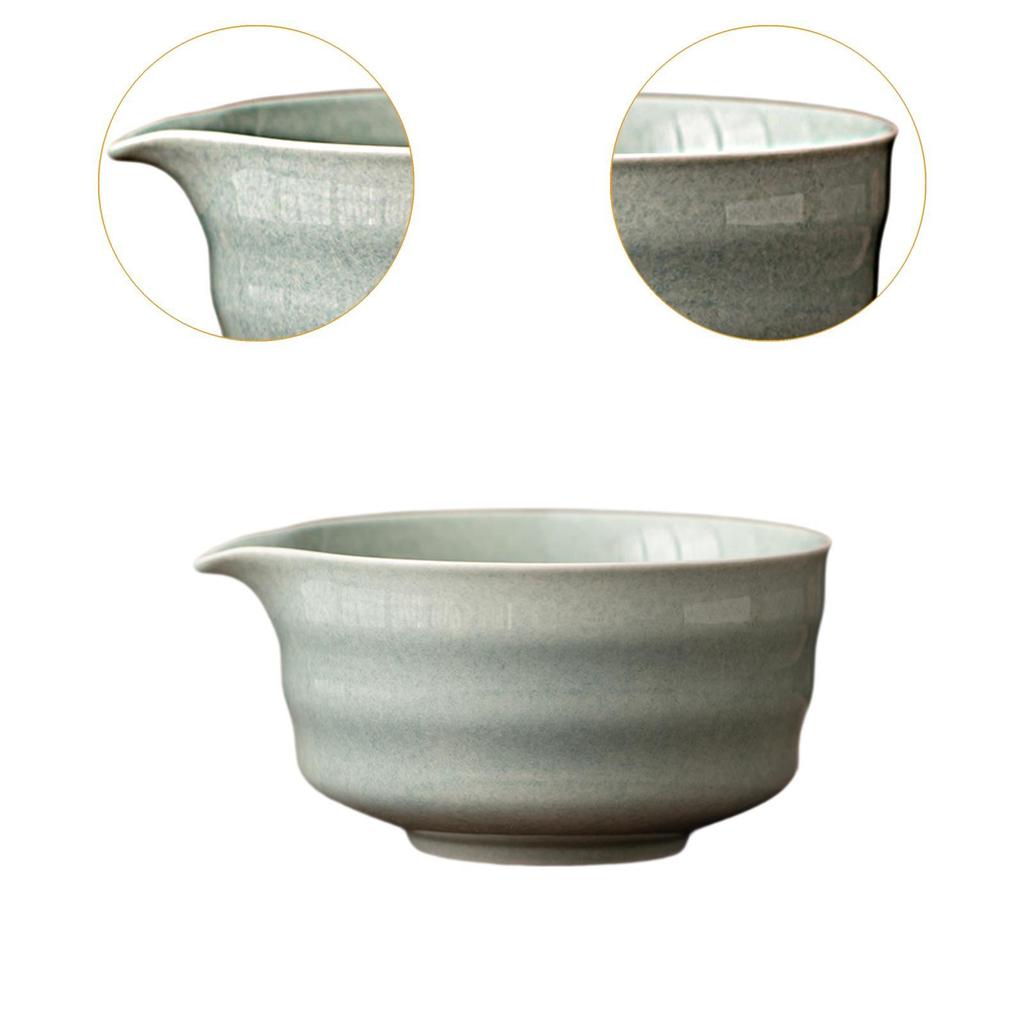 Ceramic Matcha Bowl Accessories Portable Smooth Craft Creative Matcha Mixing Bowl for Living Room Tabletop Office Kitchen Decor