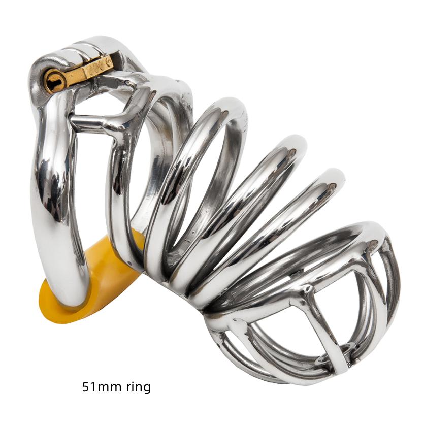 Ergonomic Stainless Steel Stealth Lock Male Chastity Device,Cock Cage,Penis Lock,Cock Ring,Chastity Belt, S053