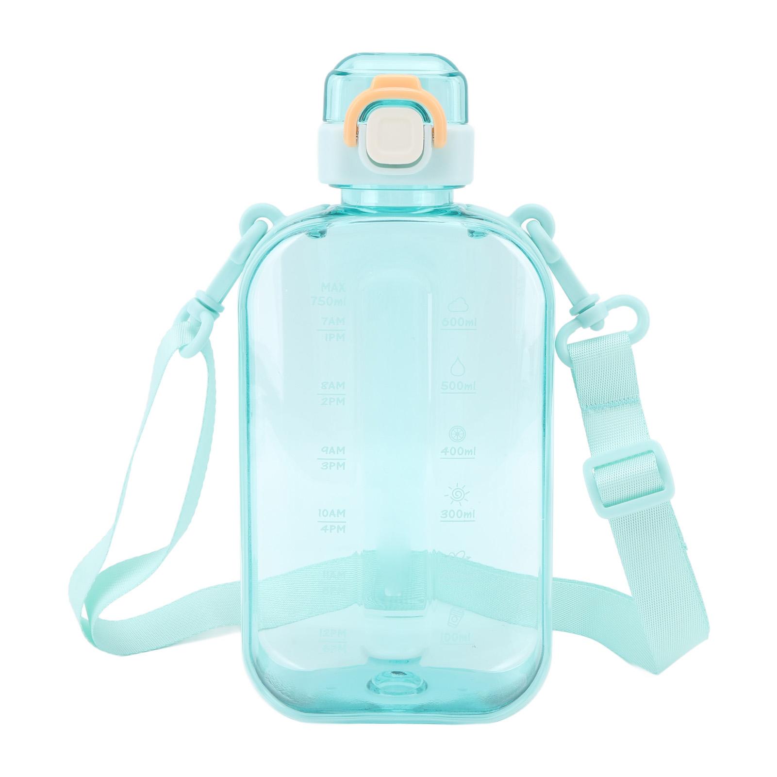 

750ml 25oz Large Capacity Motivational Water Bottle Portable Sports Water Kettle with Time Marker