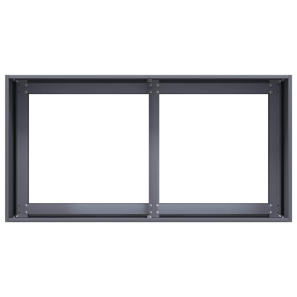 Pot, Anthracite, 80X40X40 Cm, Cold Rolled Steel