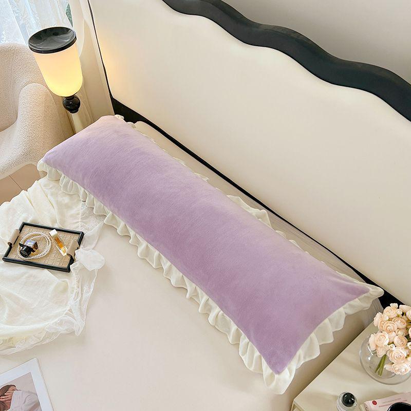 Очень толстая бархатная кружевная длинная наволочка для пар - подходит для двойной подушки 121518 48120cm - Pillowcase 1800₽