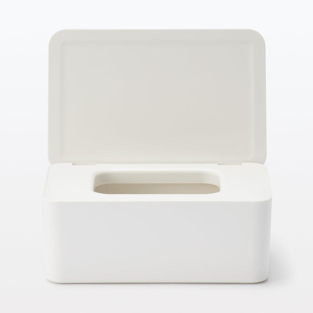 MUJI Wide Mouth Wet Tissue Case for Easy Access 19cm W X 12cm D X 7cm H - Approx. (Product Number 12993797)