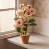 1 Stück 1:12 Puppenhaus Wohnmodell Dekor Spielzeug Miniatur Rose Topfpflanze Blumentopf Bonsai Puppenhaus Zubehör