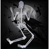 90cm Halloween Luminous Skeleton Hanging Flexible Joints Skeleton Outdoor Crazy Scary Hanging Props