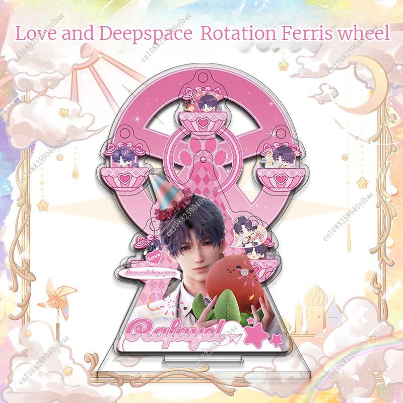 

15CM Love and Deepspace DIY Rotation Ferris Wheel Standee Sylus Rafayel Zayne Xavier Caleb Anime Collection Ornament Fans Gift