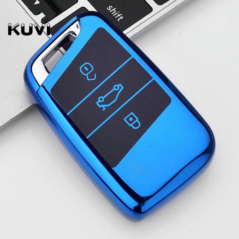 Soft Tpu Car Remote Key Case Cover Holder Shell Fob For Volkswagen Vw Magotan Passat B8 For Skoda Superb A7 Accessories