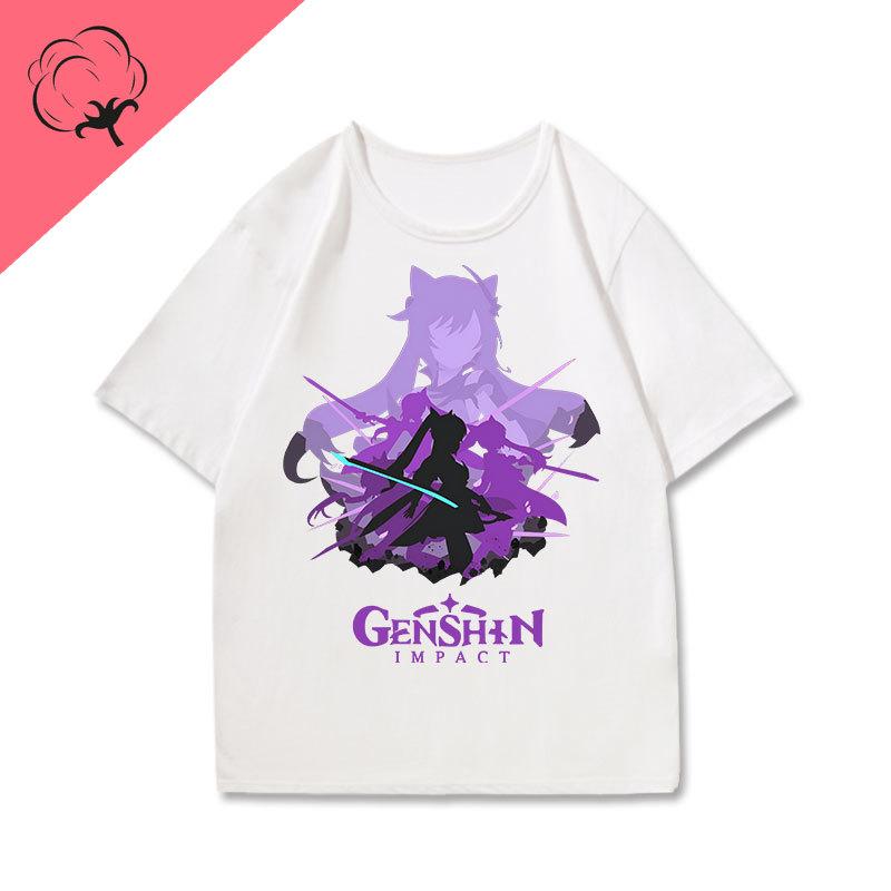 Genshin Impact T Shirt Cotton Crewneck Short Sleeve Printed Tee Harajuku Gamer Clothes 2025 New Style Camisa Y2k Graphic Tee