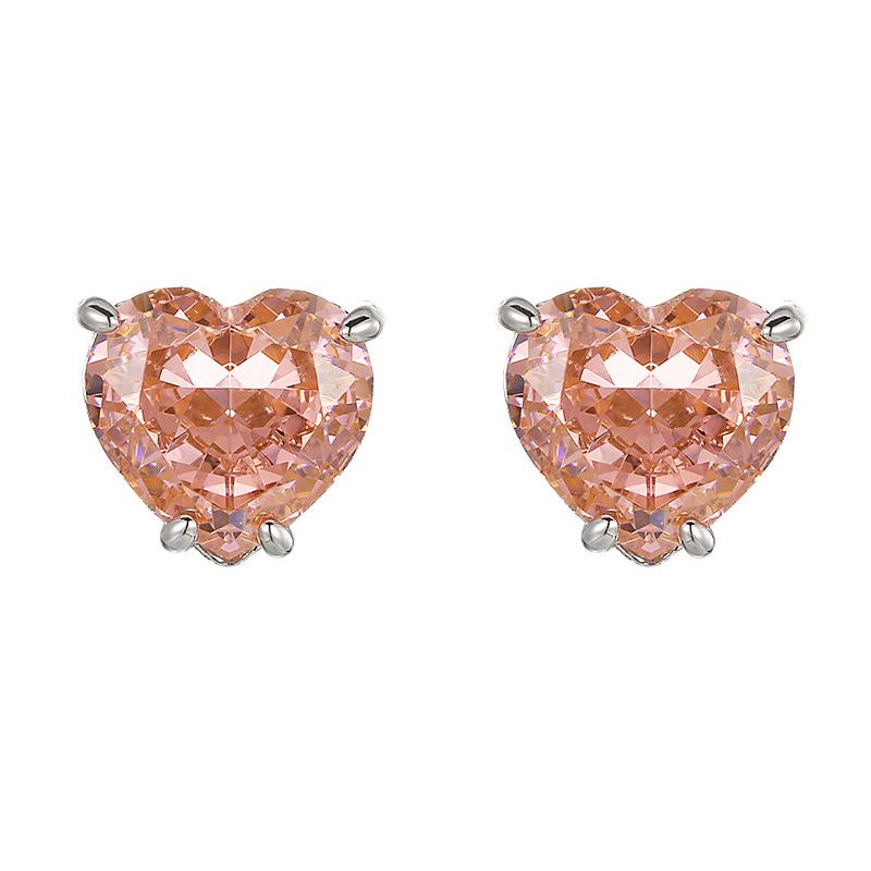 High Carbon Papalacha Heart-shaped Set Earrings Rings Necklaces Jewelry Women's Fashion Goods