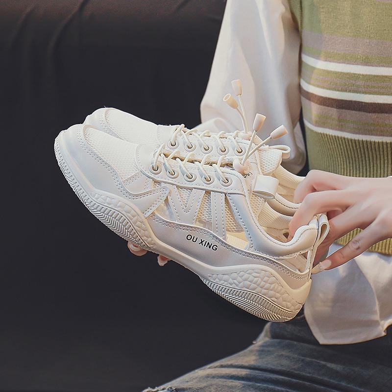 Breathable little white shoes student low-top shoes spring and summer new mesh board shoes wading sports shoes