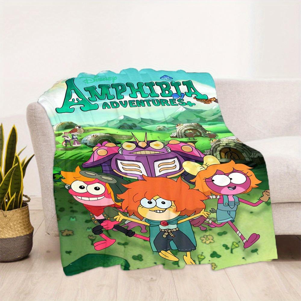 1pc, Adorable Anne Boonchuy and Friends Themed Cartoon Blanket Seasonal Home Decor Gift for Family and Friend Soft Throw Blanket, Outdoor, Living