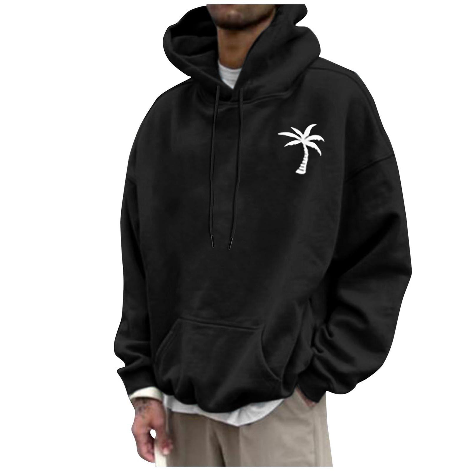 Мужская модная свободная мужская и женская толстовка с капюшоном с длинным рукавом — фото 3