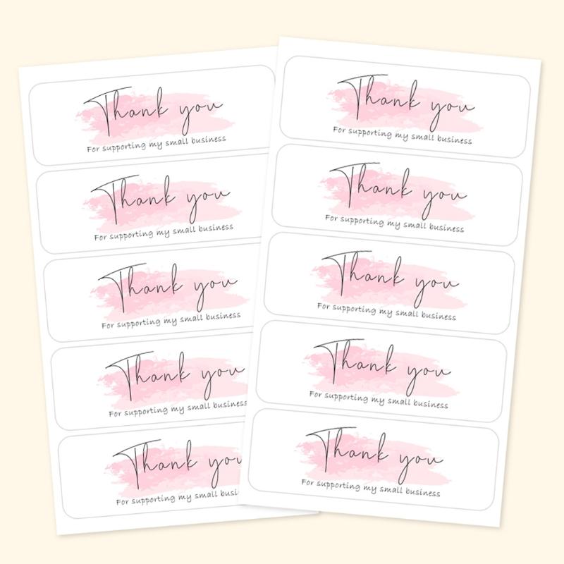 120pcs Thank You for Your Order Sticker 1x3 Inch Labels for Envelope Sealing Small Business Decor Thanks Stickers Supplies X3UC