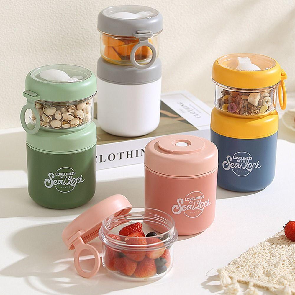 Sealed Food Thermos Container Leak Proof Stainless Steel Breakfast Bowl Portable Lunch Box  Salad