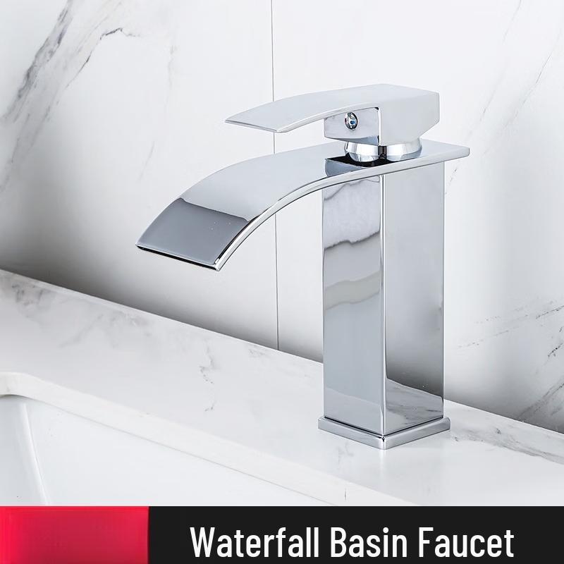TLXT Stainless Steel Waterfall Basin Faucet