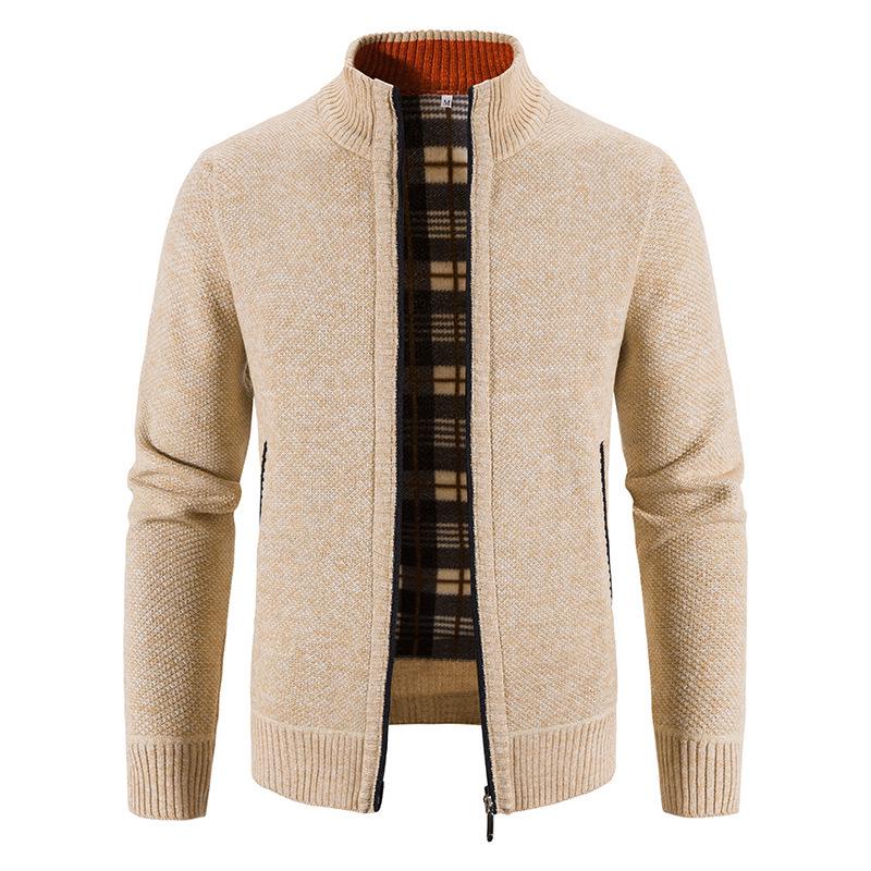 Herren Casual Grenzüberschreitende Pulloverjacke: Jugendtrend Grobstrick-Strickjacke