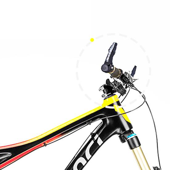 2Pcs Handlebar Turn Lights Safe Anti-rust Aluminum Alloy Horn Handlebar with LED Turn Light for MTB Bicycle