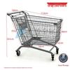 European Herringbone Shopping Cart for Supermarkets and Warehouses