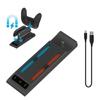 Fast Charge Double Controller Dock with LED Indicator ABS Small Stable Charging Station Easy To Carry for Switch2