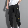 Frühling und Herbst Herren Cargohose Kordelzughose Streetwear Hip Hop Casual Multi-Pocket Fit Trainingshose für Jungen und Teenager