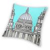 St Pauls Cathedral Square Pillowcase Polyester Linen Velvet Printed Zip Decorative Pillow Case Home Cushion Cover 18"