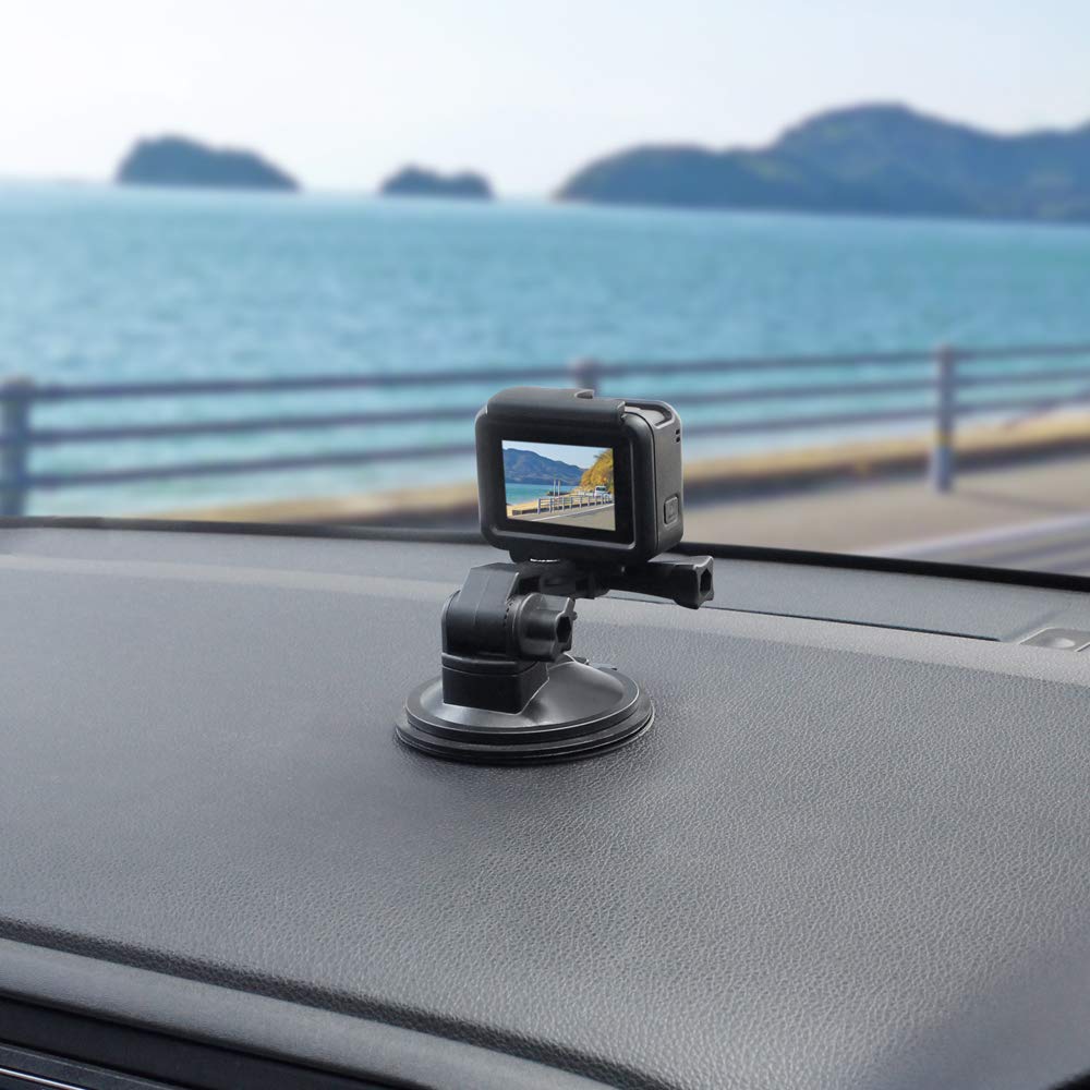 Tsuchiya Yac GoPro Suction Cup Base Mount with Long VP-133 Arm, Vehicle-Specific
