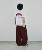 SCALLYWAG [Ryu Jung-Ran × Skelly Wung] Pull Up Straight Cotton Pants [Wine]