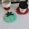 Tomato Shape Coasters, Cotton Filling, Insulated Heat Resistant Coffee Coasters, Table Decoration