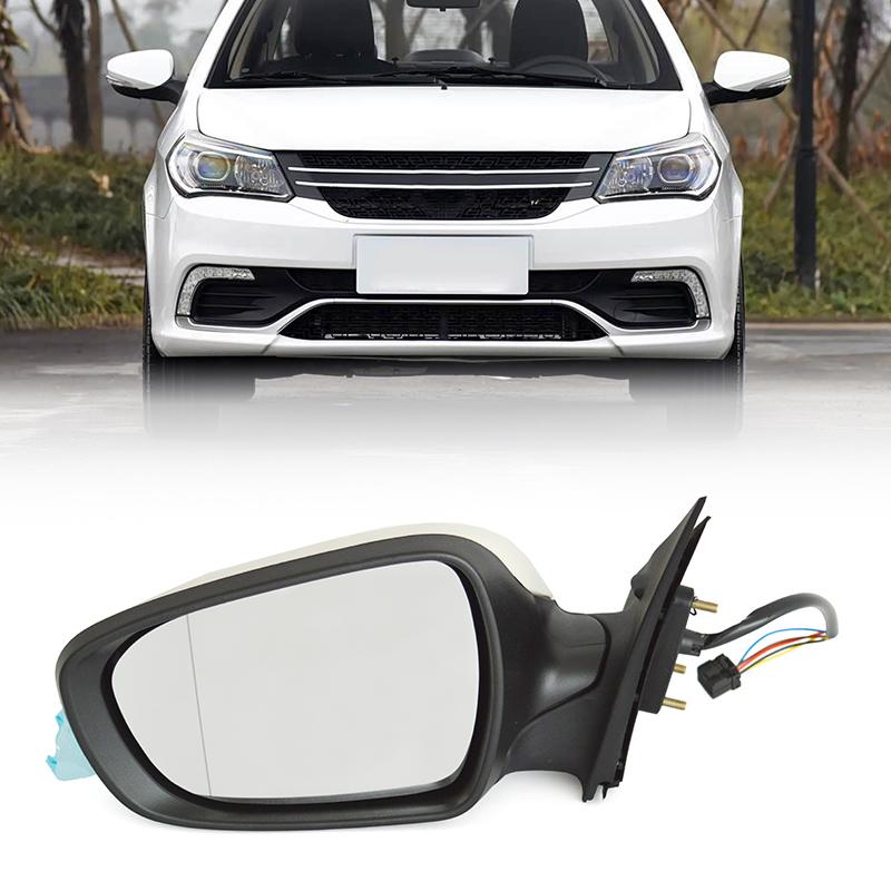 High Quality Extendable New White Srumdy Auto Side Mirror Door Accessories Folding Rearview Mirror for Geely MK OEM Left + Right