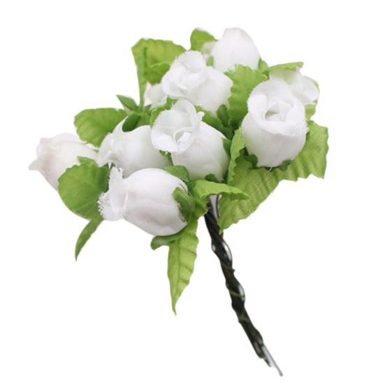 1 bukett kunstig blomst 12 rosehoder DIY Craft Home Party Bryllupsdekor