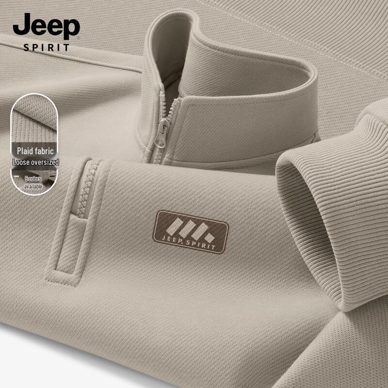 JEEP SPIRIT Men s Half-Zip Pullover Sweatshirt M