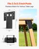 Compound Angle Platform Brackets Fit 3.5x3.5 In/88.9x88.9 Mm Lumber 8 Pcs