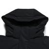 Down Jackets Men's Jet Black Hooded Non Detachable Moderate F11M543907FBK