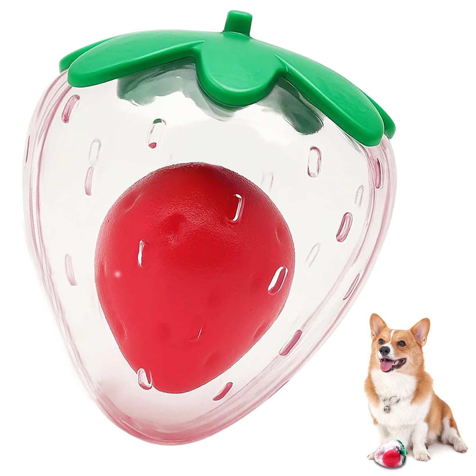 

AUTAKI Звук собаки Обучающая собака Клубника Питомец С резиновой банкой Щетка Милый Снимает скуку Уменьшает Подходит для маленьких собак Игрушка, Игрушка, Игрушка, Форма, Игрушка,