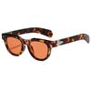 New European and American fashion cat eye sunglasses women's high-end sense retro square rice nails show face small sunglasses